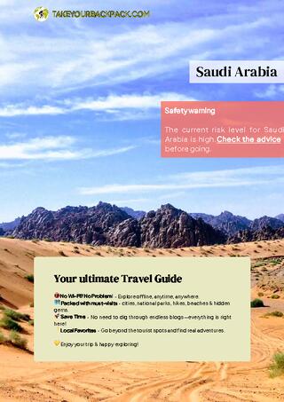 example page 0 from our offline Travel Guide for Saudi Arabia